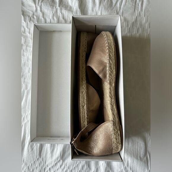 Eileen Fisher Lala Espadrille Flat In Light Gold Size 9 NWT $195 MSRP - Picture 5 of 8